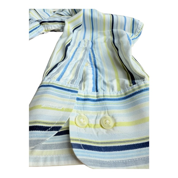 GAP Men's Striped Shirt in Yellow and Blue - Picture 6 of 7